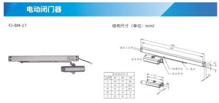 防火门监控系统产品简介之电动闭门器